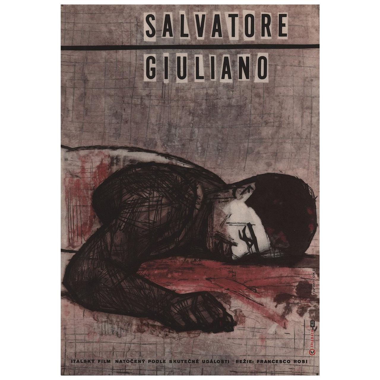 Salvatore Giuliano 1963 Czech A3 Film Poster