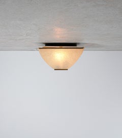 Monture affleurante Salvatore Gregorietti en fibre de verre et laiton, vers 1960