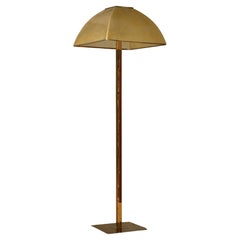 Vintage Salvatore Gregorietti For Lamperti  Brass and Fiberglass Floor Lamp, 1960