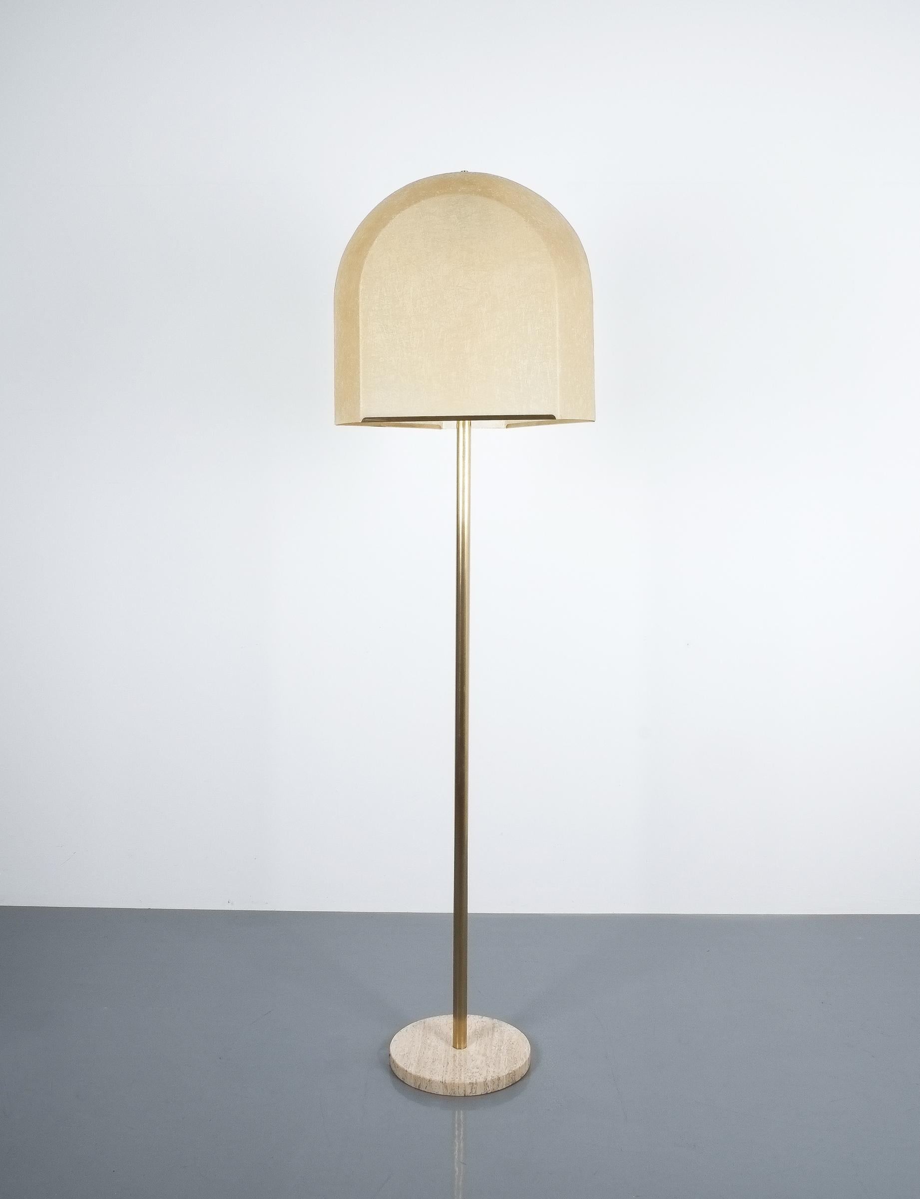 Mid-Century Modern Salvatore Gregorietti Tricia Floor Lamp Fiberglass Lamberti, Italy 1960
