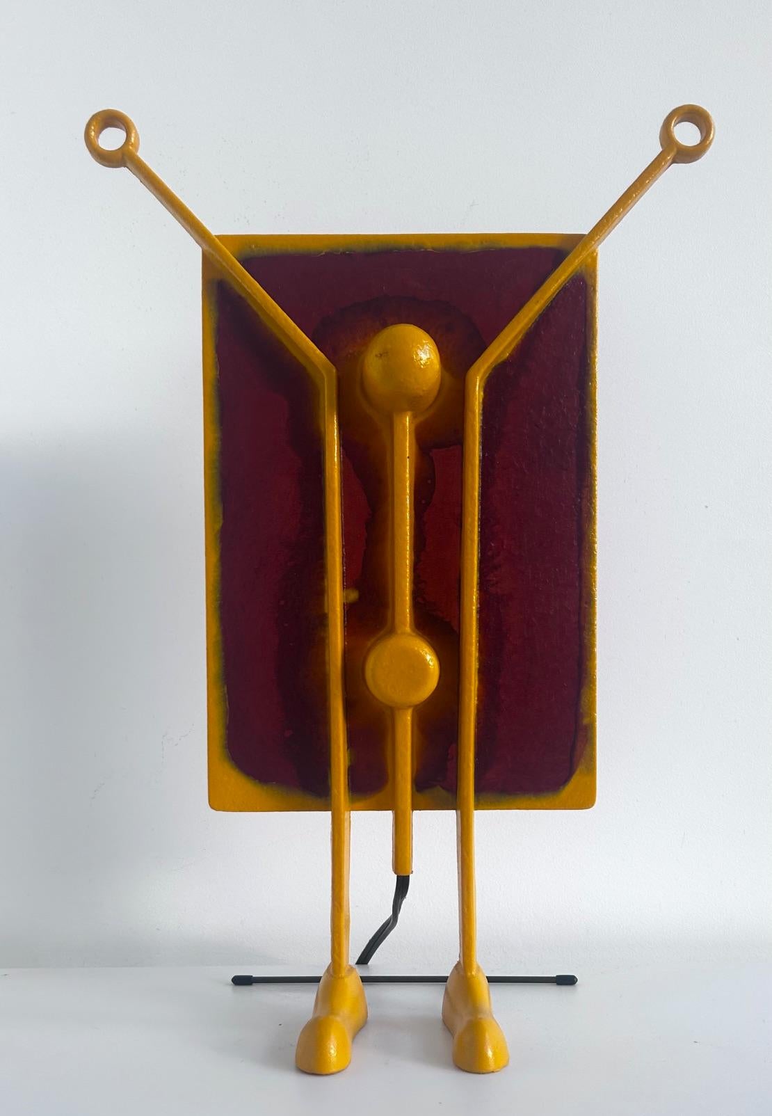 
Salvatore lamp by Gaetano Pesce from the Open Sky Collection.
The lamp is in the permanent collection of the Museum of Art and Design, NYC. This lamp is no longer in production. 