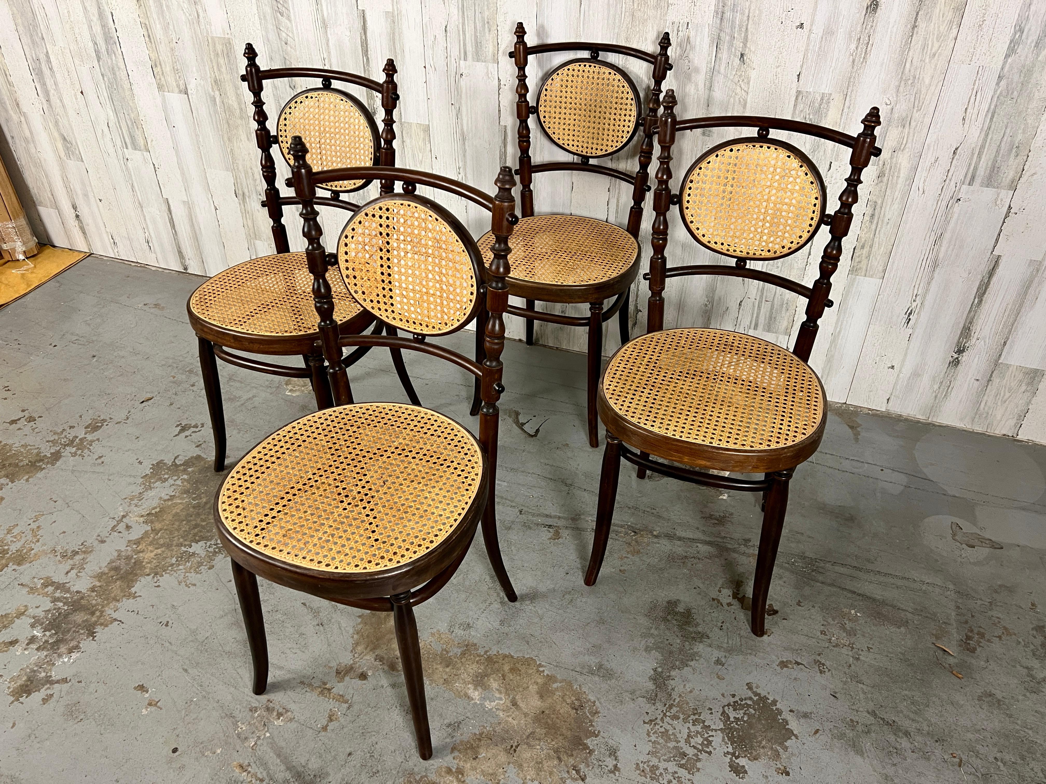 Salvatore Leone Bentwood Dining Chairs In Good Condition For Sale In Denton, TX
