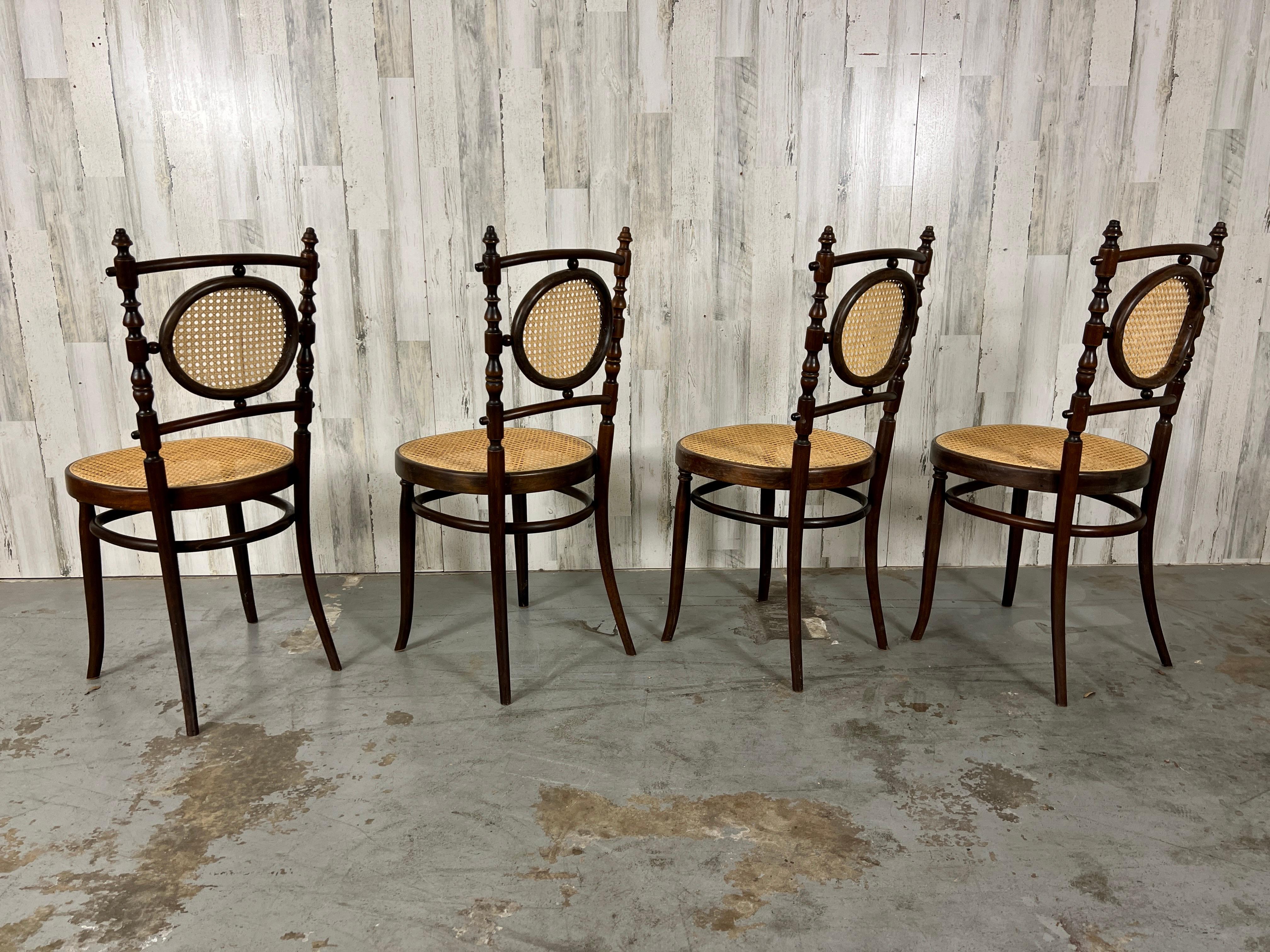 20th Century Salvatore Leone Bentwood Dining Chairs For Sale