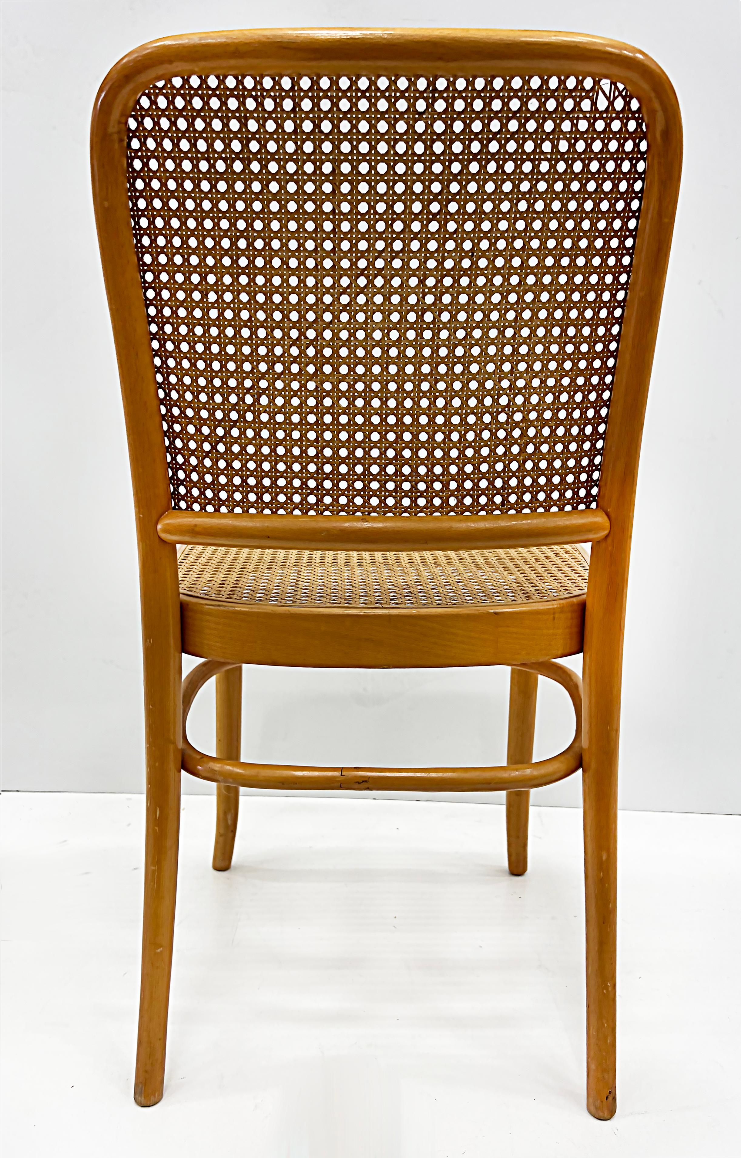 Salvatore Leone Vintage Bentwood Caned Chairs, Thonet Style For Sale 1