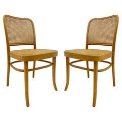 Salvatore Leone Vintage Bentwood Caned Chairs, Thonet Style