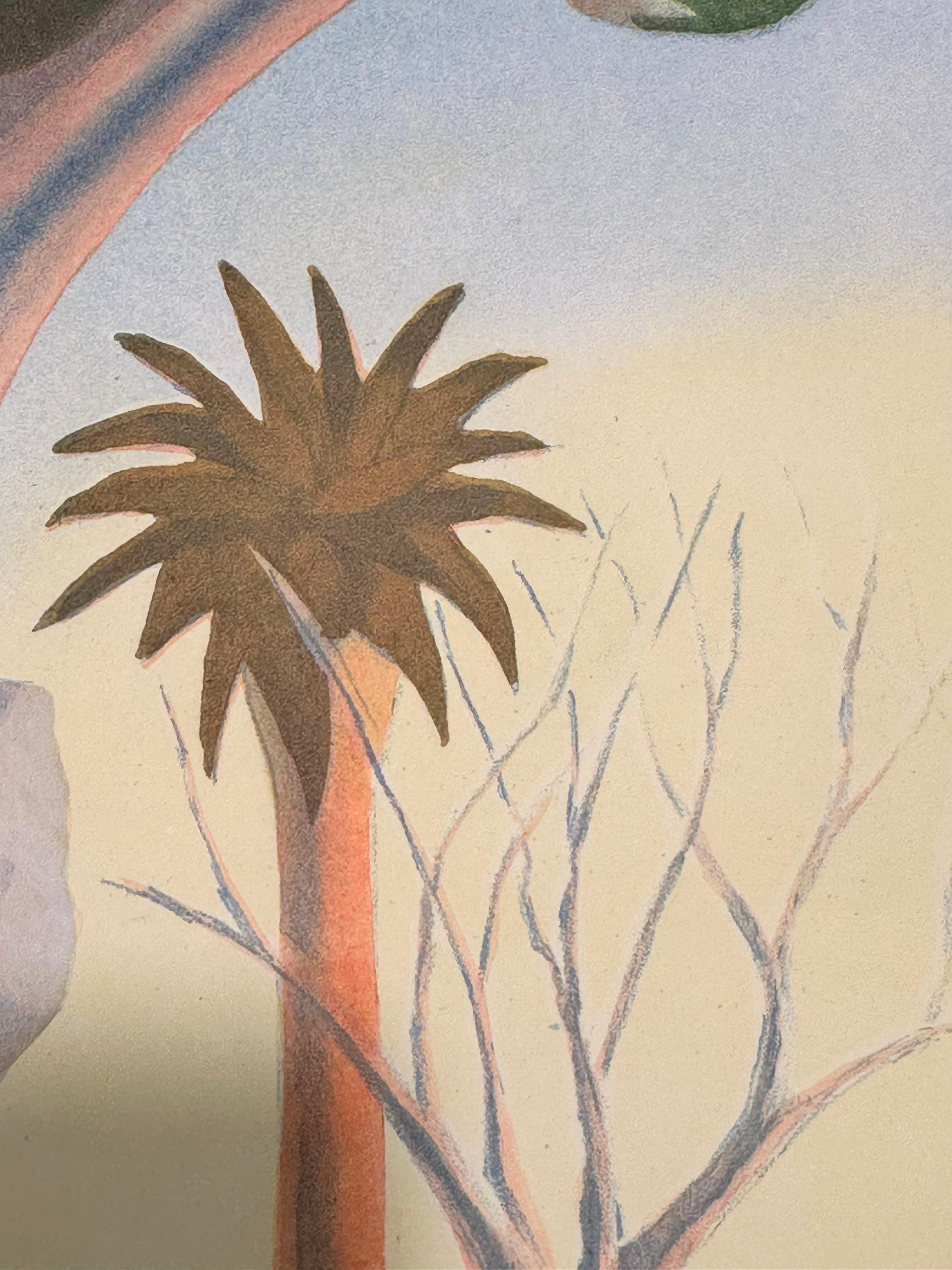 SALVO, marzo,  Aguatinta en color - Landscape Print Gray de Salvatore Mangione (Salvo)