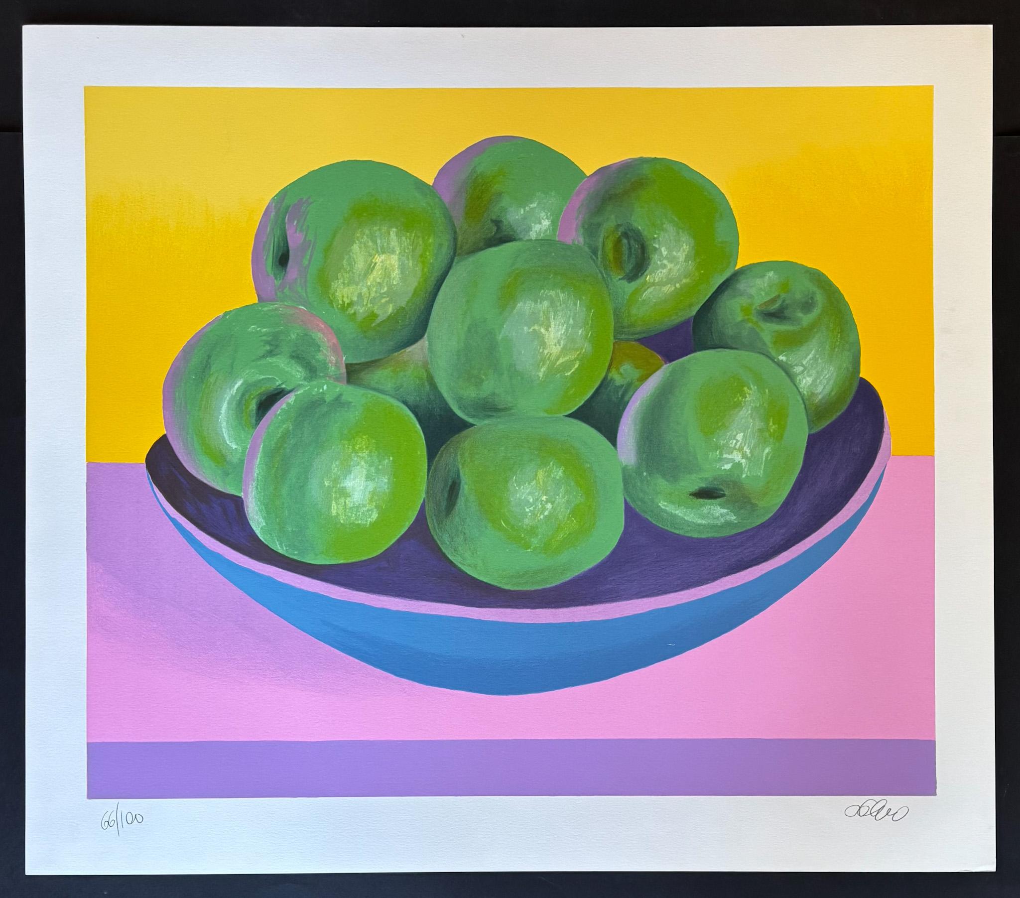 Salvo (1947–2015) - Mele - color lithograph - ca 2000 - Abstract Print by Salvatore Mangione (Salvo)