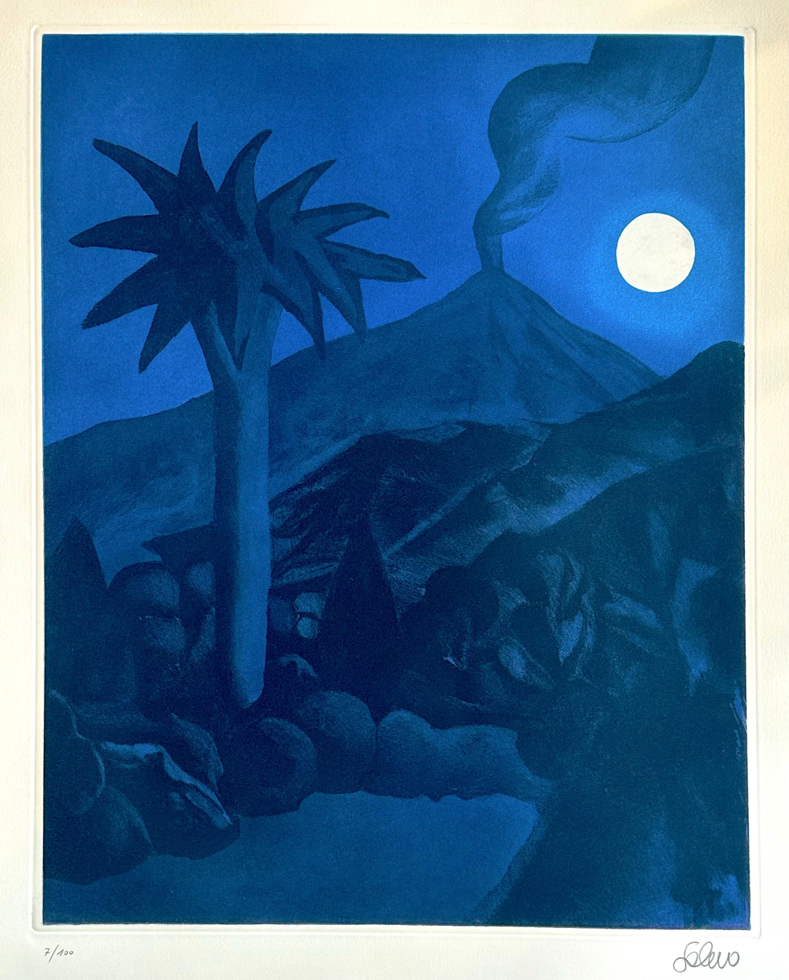 SALVO, Nocturno,  Aguatinta en color en venta 1
