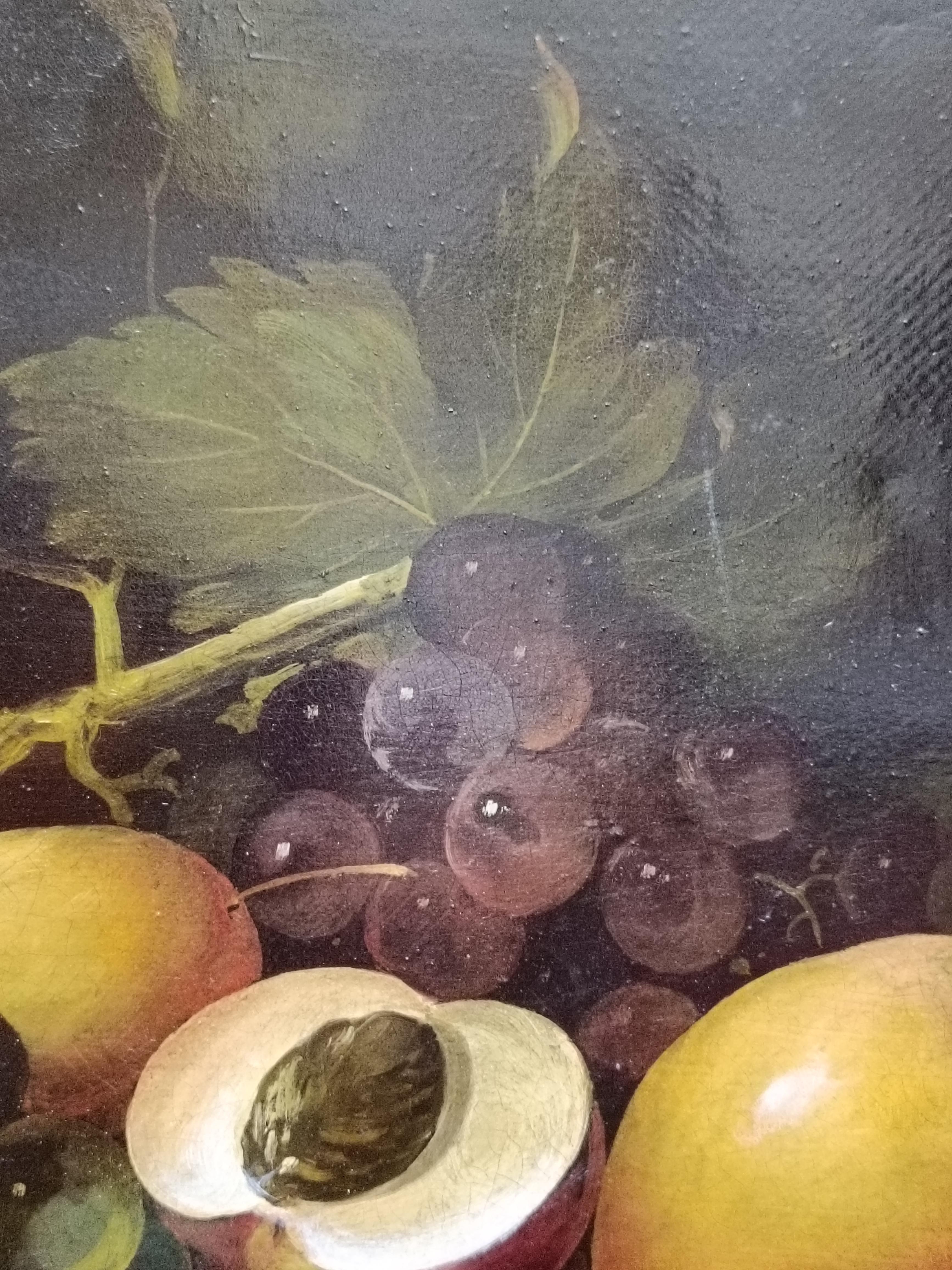 STILL LIFE - Flämische Schule -Italienisches Öl auf Leinwand Gemälde im Angebot 8