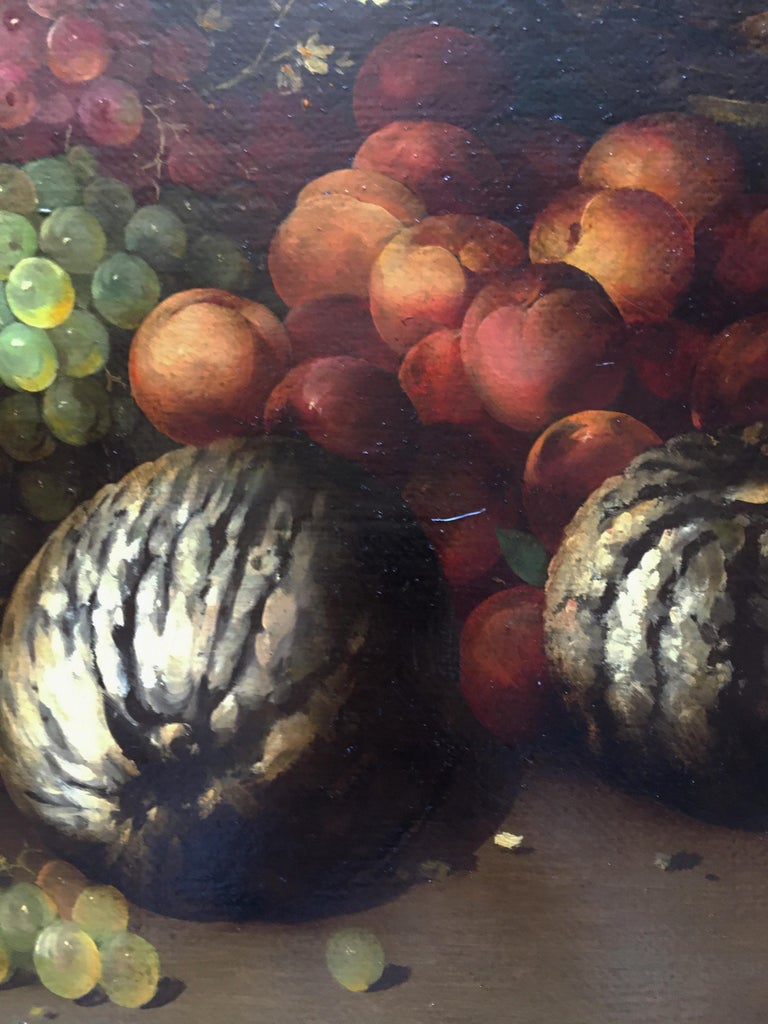 STILL LIFE - In the Manner of  Adriaen Coorte - Oil on Canvas  Italian Painting  For Sale 1