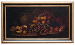 STILL LIFE - Alla maniera di Adriaen Coorte - Olio su tela  Pittura italiana