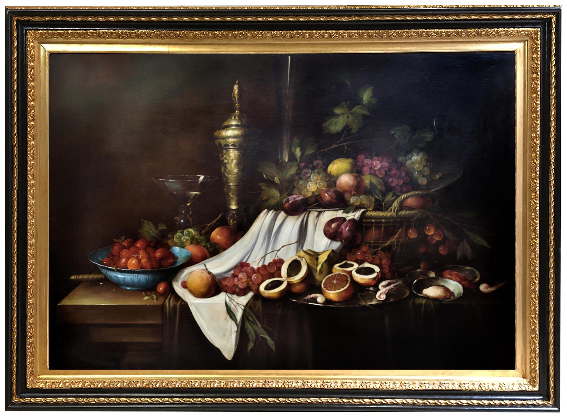 Still life - Salvatore Marinelli Italia 2007 - Oil on canvas cm. 90x120
Frame available on request from our workshop.