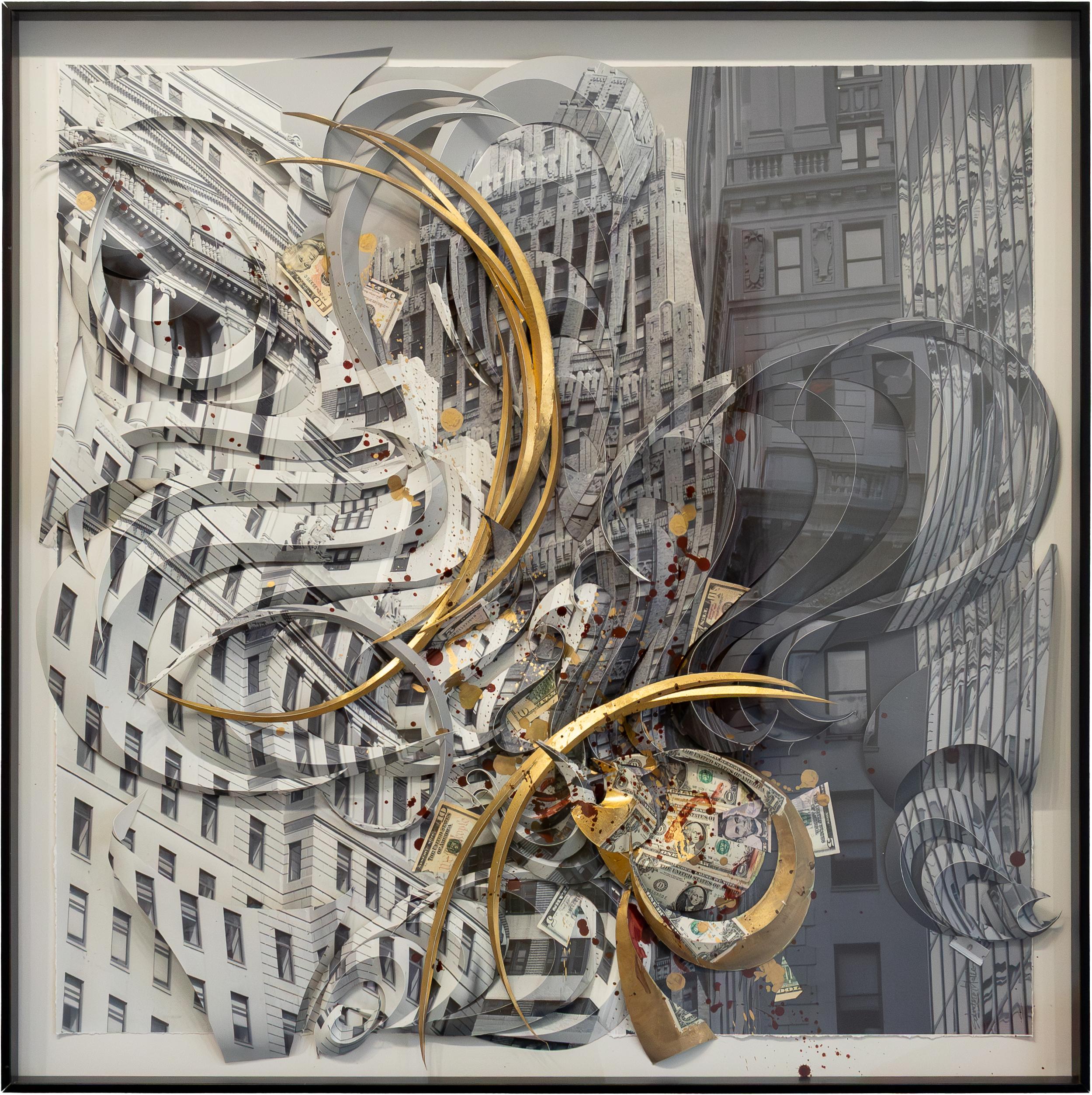 Wall Street - Mixed Media Art de Salvatore Matteo