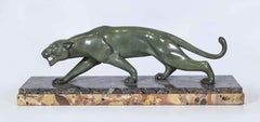 Vintage Art Deco Bronze Panther