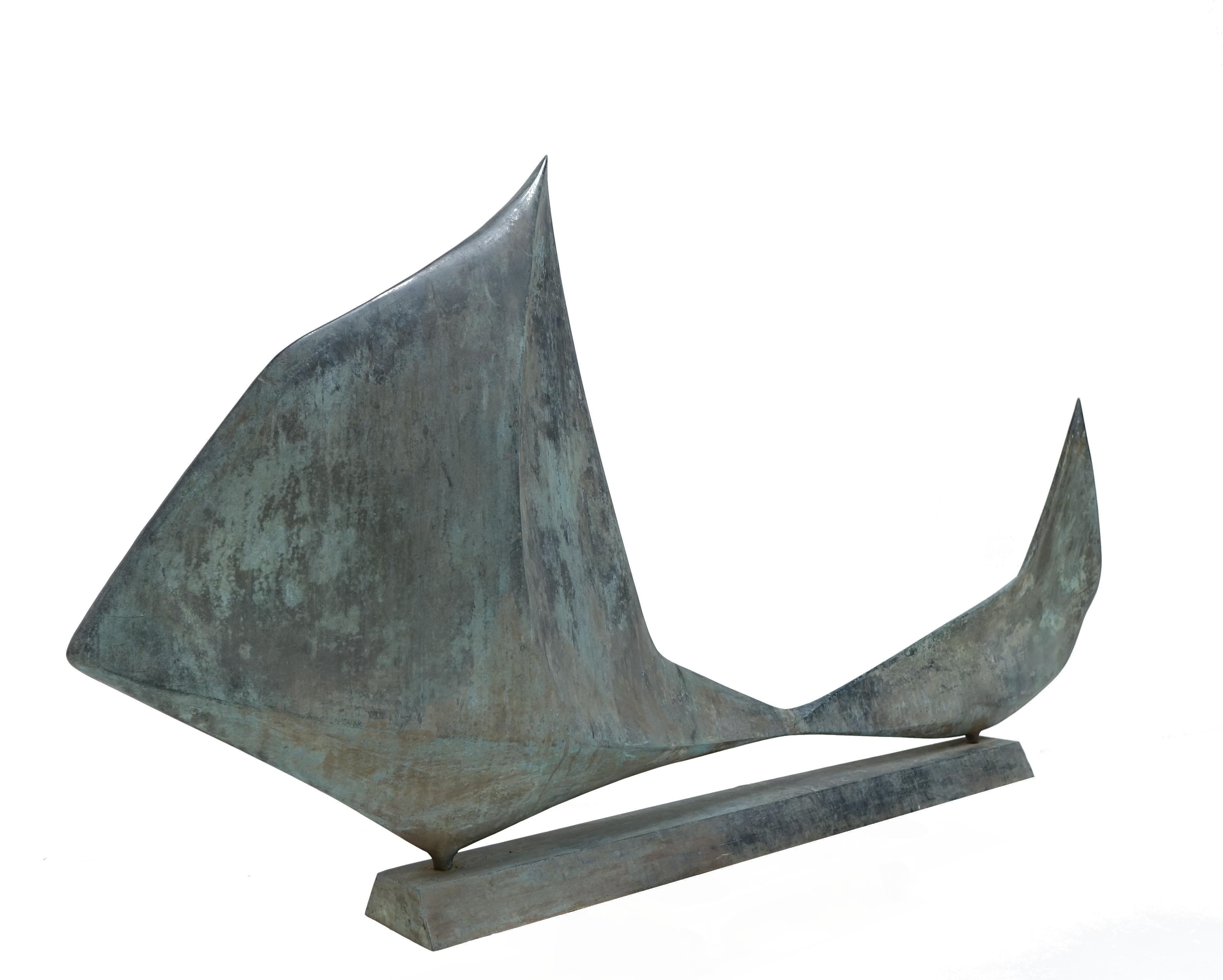 20th Century Salvatore Messina, Bronze Sculpture, “the Sails” For Sale
