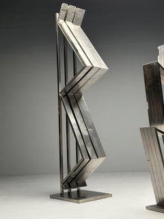 Salvatore Messina, Italian Mid-Century Modern, Abstract Sculpture, Steel, 1970s