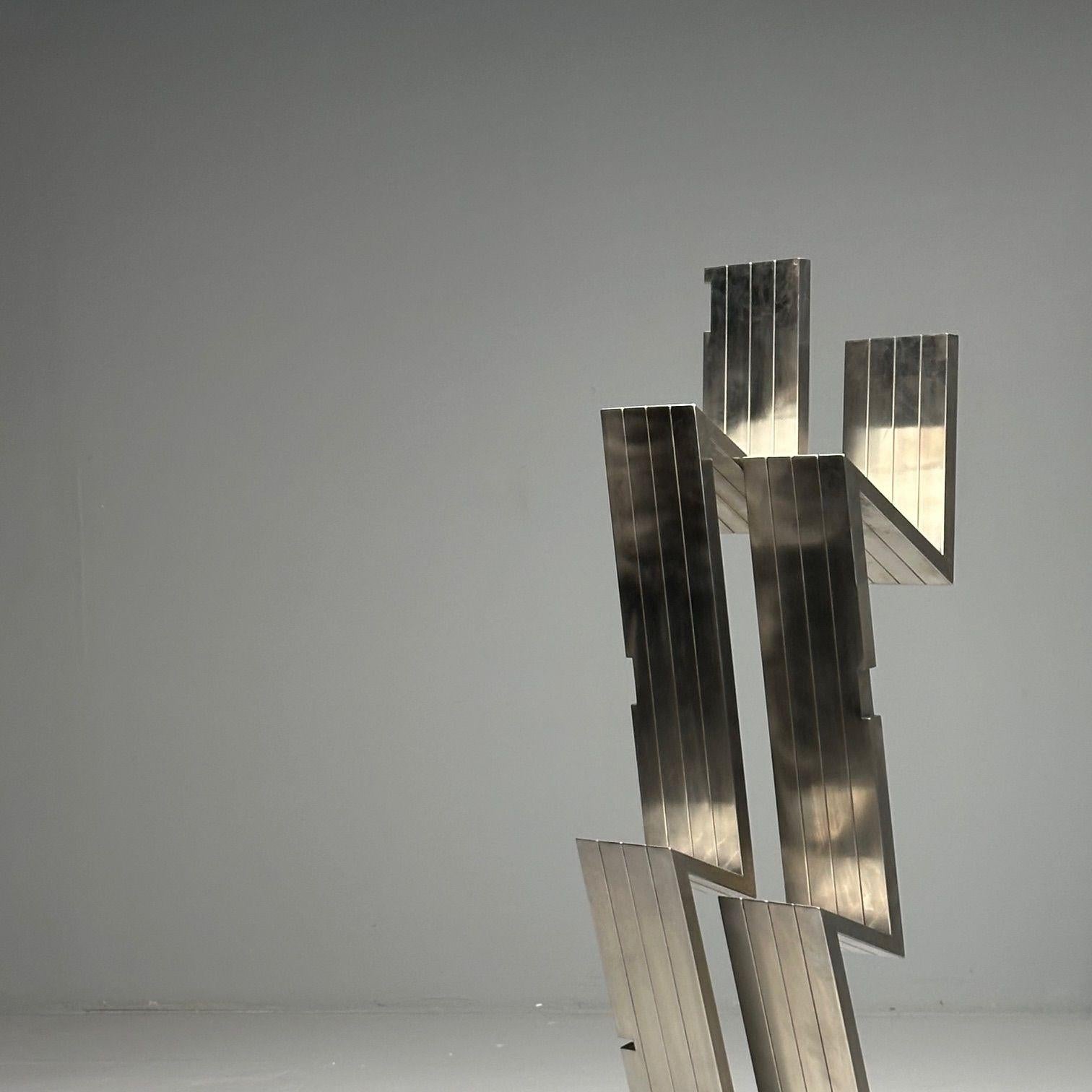 Salvatore Messina, Italian Mid-Century Modern, Abstract Sculpture, Steel, 1970s For Sale 5