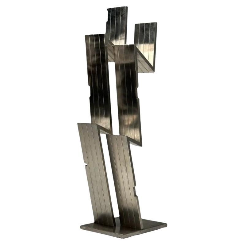 Salvatore Messina, Italian Mid-Century Modern, Abstract Sculpture, Steel, 1970s For Sale