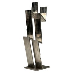 Salvatore Messina, Italienische abstrakte Skulptur, Stahl, Mid-Century Modern, 1970er Jahre