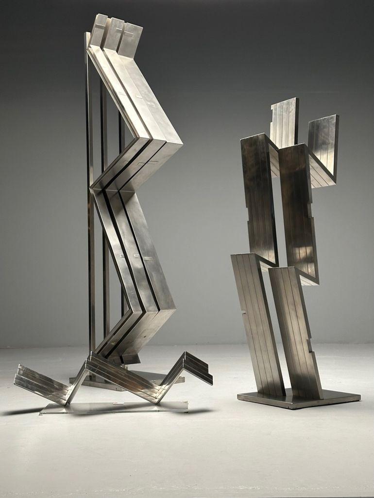 Salvatore Messina, Italian Mid-Century Modern, Steel, Abstract Sculpture, 1970s For Sale 1