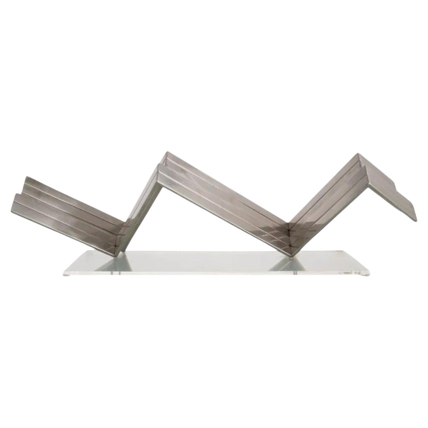 Salvatore Messina, Italian Mid-Century Modern, Steel, Abstract Sculpture, 1970s