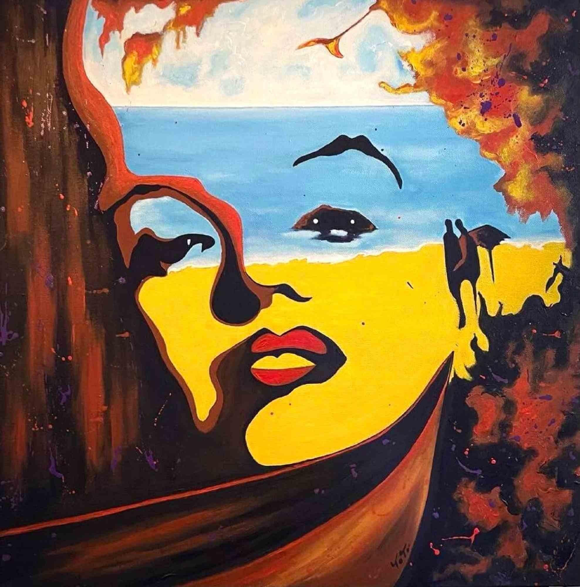 Surreal Marilyn è un dipinto originale in acrilico realizzato dall'artista italiano  Salvatore Petrucino nel 2022.

Firmato a mano. Condizioni perfette.