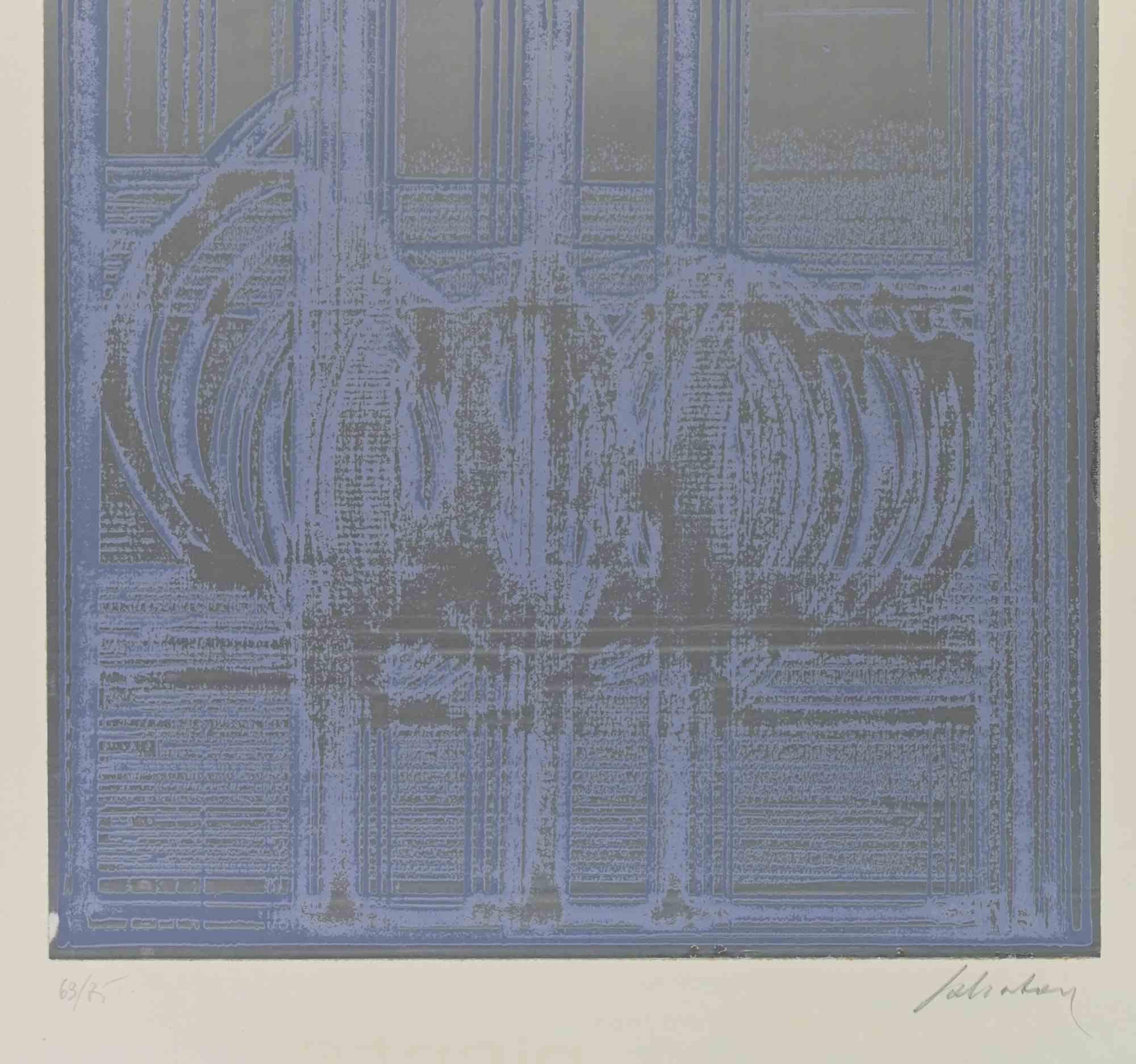 Abstract Composition - Screen Print by Salvatore Provino - 1970s For Sale 1