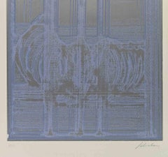 Composición abstracta - Serigrafía de Salvatore Provino - Años 70