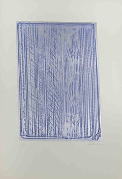 Composition abstraite - Sérigraphie de Salvatore Provino - 1970