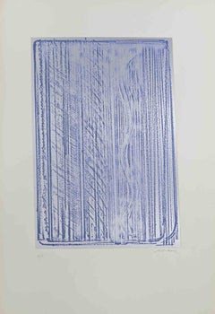 Composition abstraite - Sérigraphie de Salvatore Provino - 1970