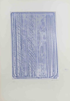 Composition abstraite - Sérigraphie de Salvatore Provino - 1970