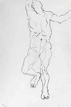 Nude of a man - Lithograph by Salvatore Provino  - 1975