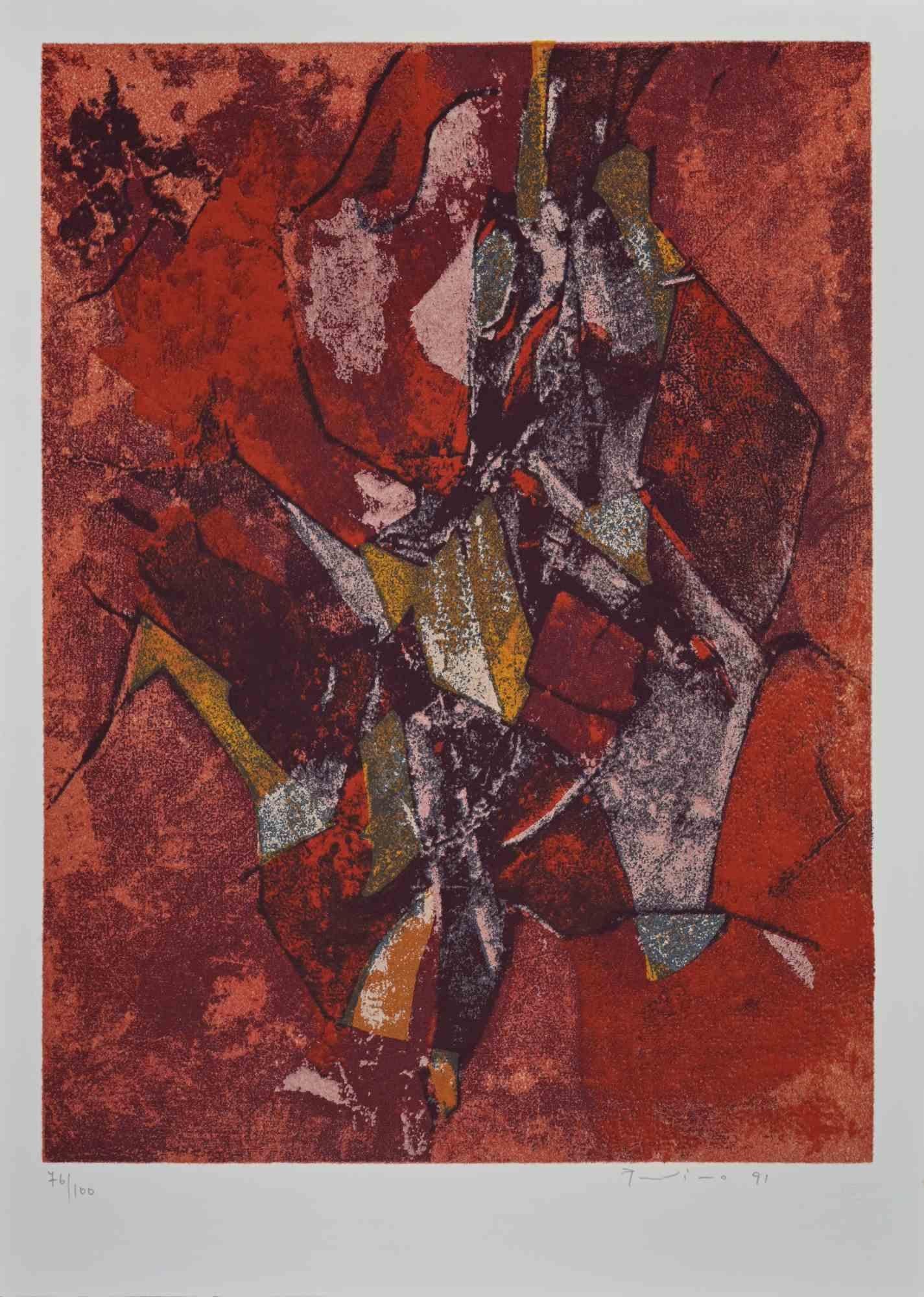 Red Abstract Composition is a contemporary artwork realized by Salvatore Provino in 1991

Mixed media on paper

Hand signed and numbered on the lower margin

Edition of 76/100

Good conditions

Salvatore Provino (Bagheria, 1943) is an Italian
