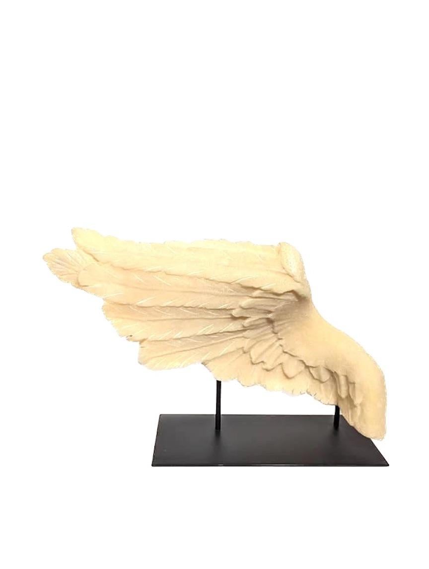 Salvatore Savoca Resin and Marble Angel Wings, a Pair For Sale at 1stDibs