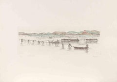 Miticulture - Etching by Salvatore Sechi De Gonare - 1973