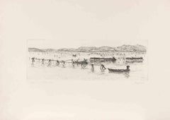 Miticulture - Etching by Salvatore Sechi De Gonare - 1973