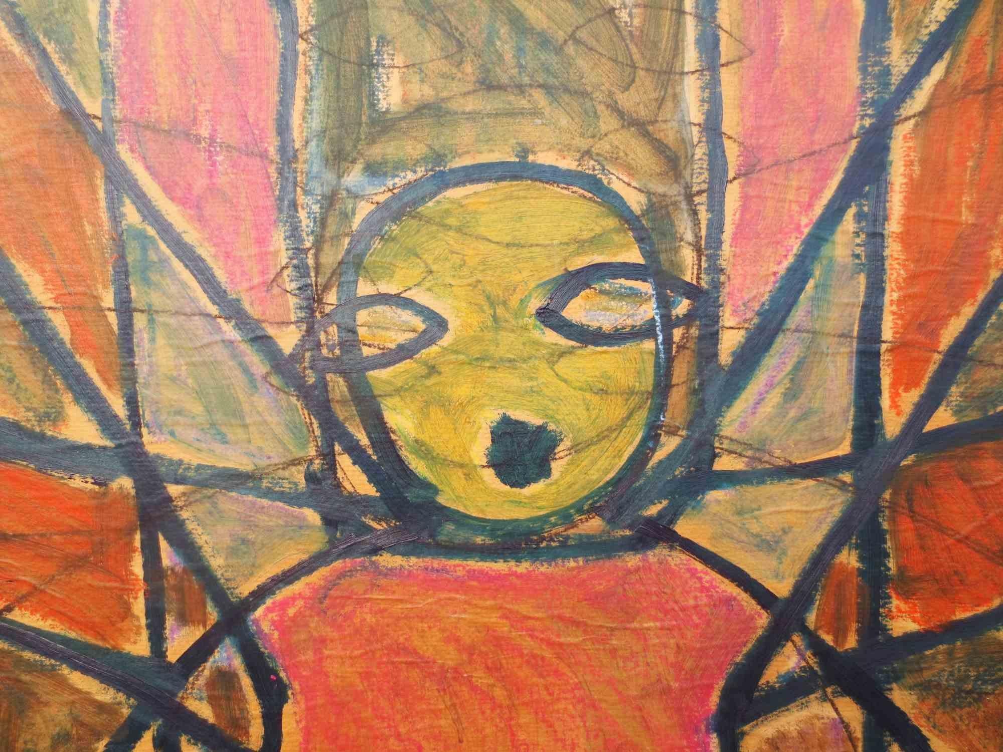 Decollo Disperato - Pittura ad olio di Salvatore Travascio - 1993 in vendita 1