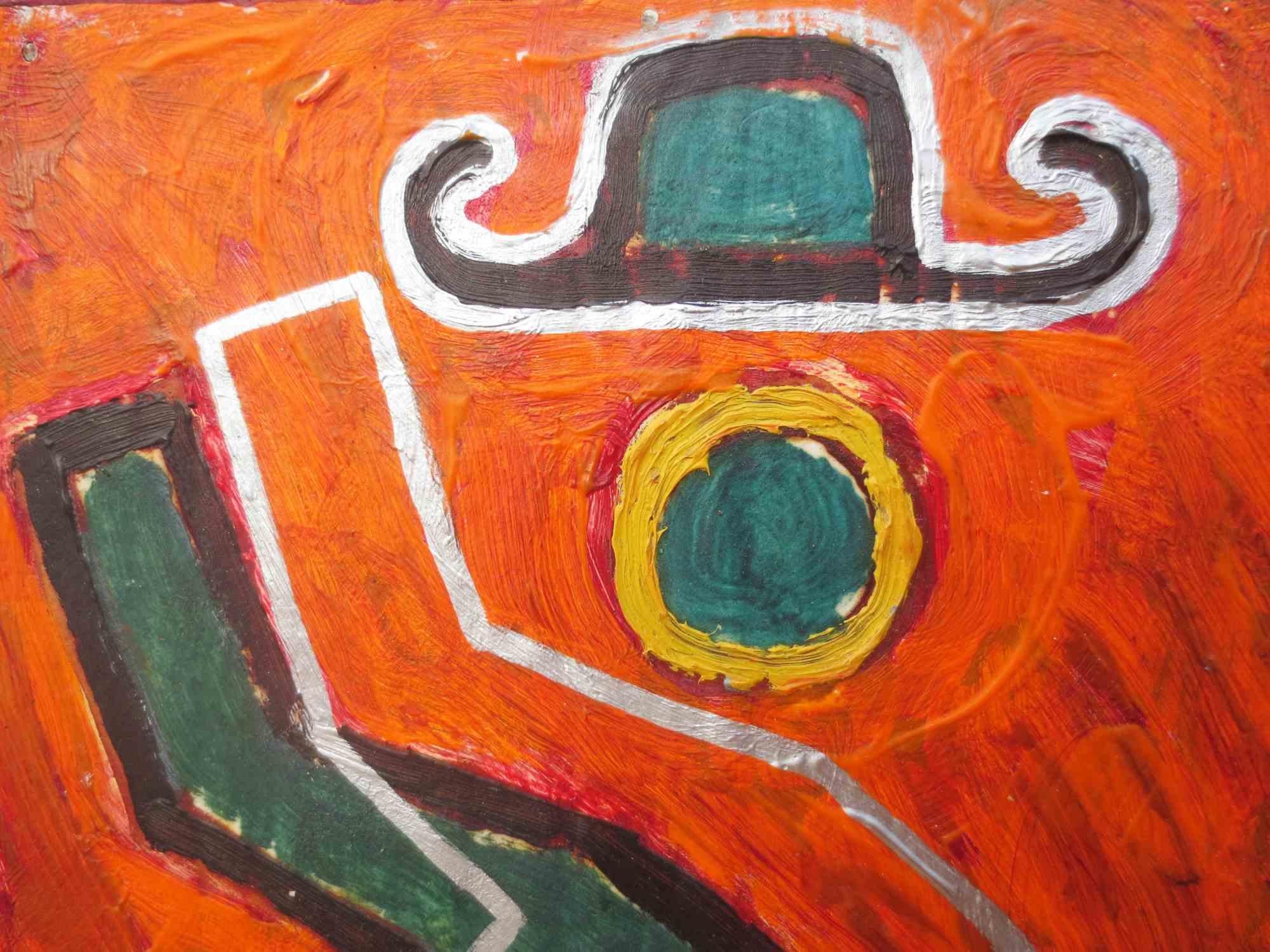 Disequilibrio - Pittura ad olio di Salvatore Travascio - 2003 in vendita 3