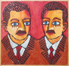 Gemelli - Pittura a olio di Salvatore Travascio - 1990