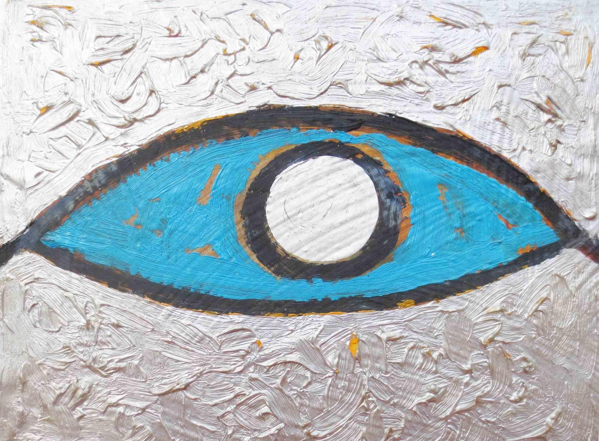 Senza Titolo - Oil Paint by Salvatore Travascio - 1991 For Sale 1