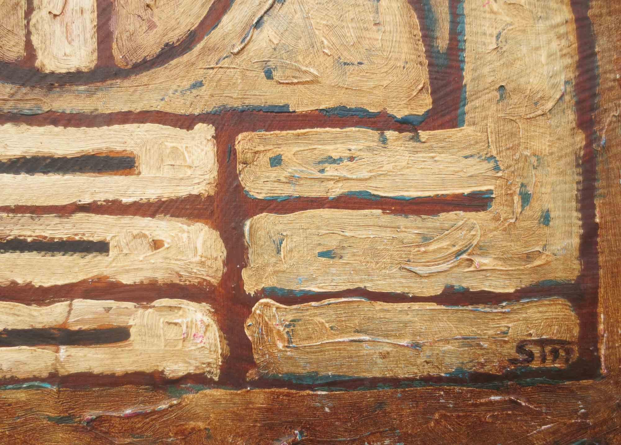 Senza Titolo - Oil Paint by Salvatore Travascio - 1991 For Sale 2