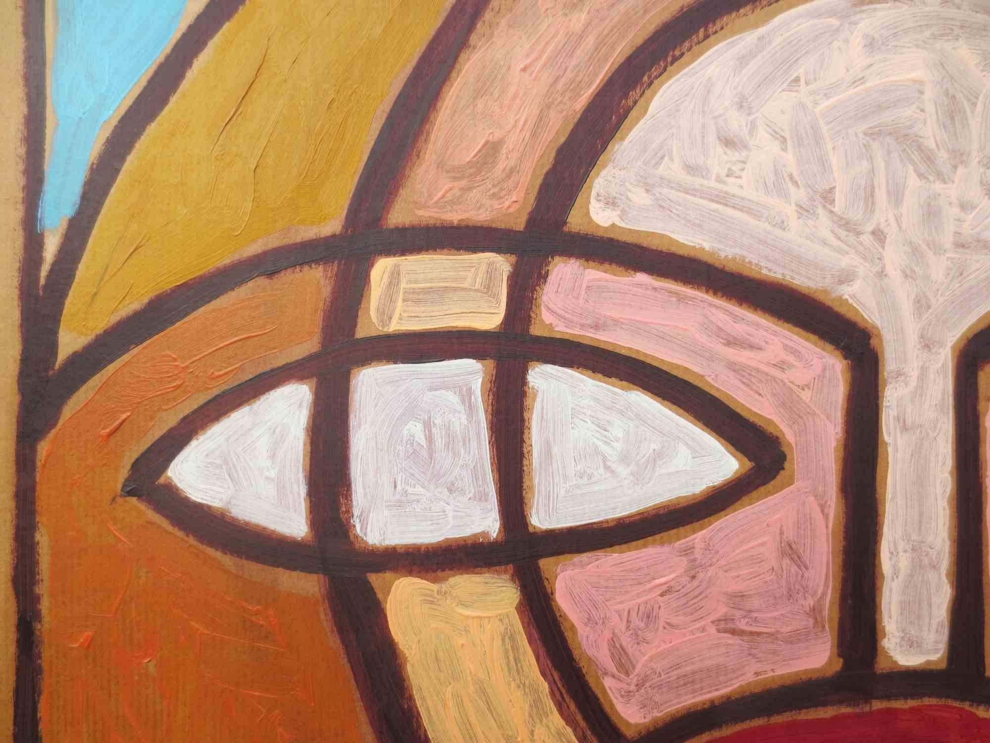 Ohne Titel – Ölgemälde von Salvatore Travascio – 1996 im Angebot 3