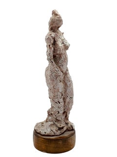 Salvatore Vitagliano "Venus Pudica", Glazed Terracotta Sculpture, 1970s