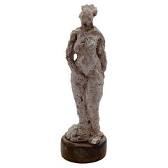 Vintage Salvatore Vitagliano "Venus Pudica", Glazed Terracotta Sculpture, 1970s