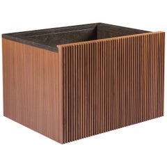 Salvatori Adda 60/40 Integrated Basin in Pietra d'Avola by David Lopez Quincoces