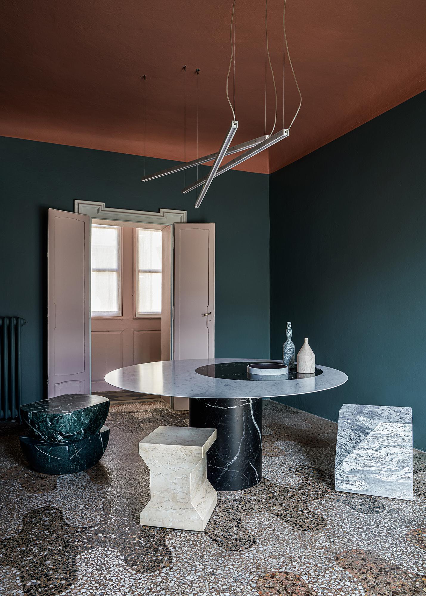 Salvatori Farfalla Ceiling Light in Bianco Carrara Marble by Marco Carini For Sale 2