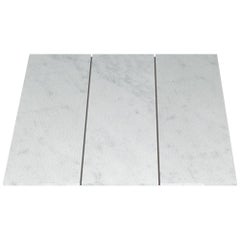 Salvatori Filo Flush 3  80 Shower Tray in Sandblasted Bianco Carrara Marble