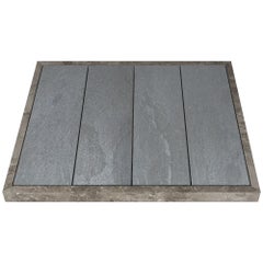 Salvatori Filo Raised 4 108 Shower Tray in Cotone Texture Gris du Marais Marble