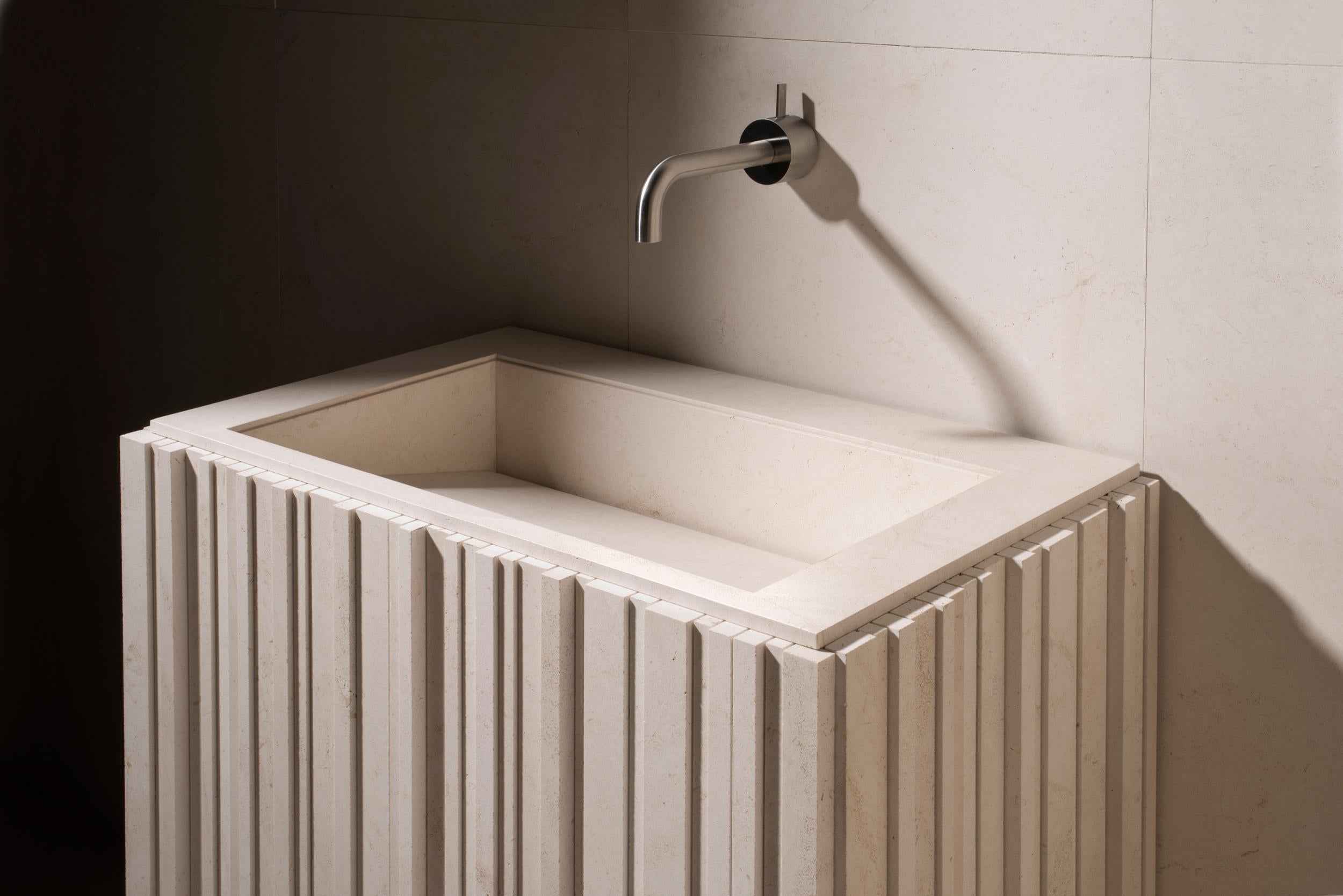 Italian Salvatori Ishiburo Basin & Sink by Kengo Kuma For Sale