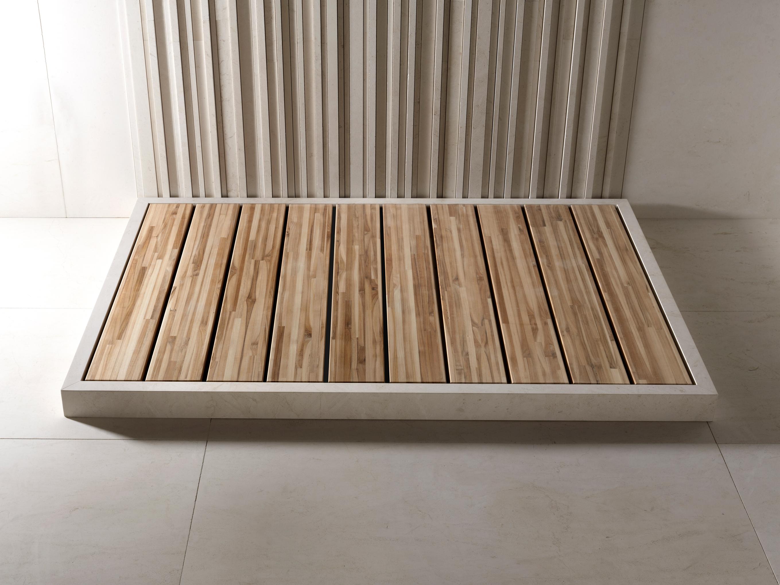 teak shower tray